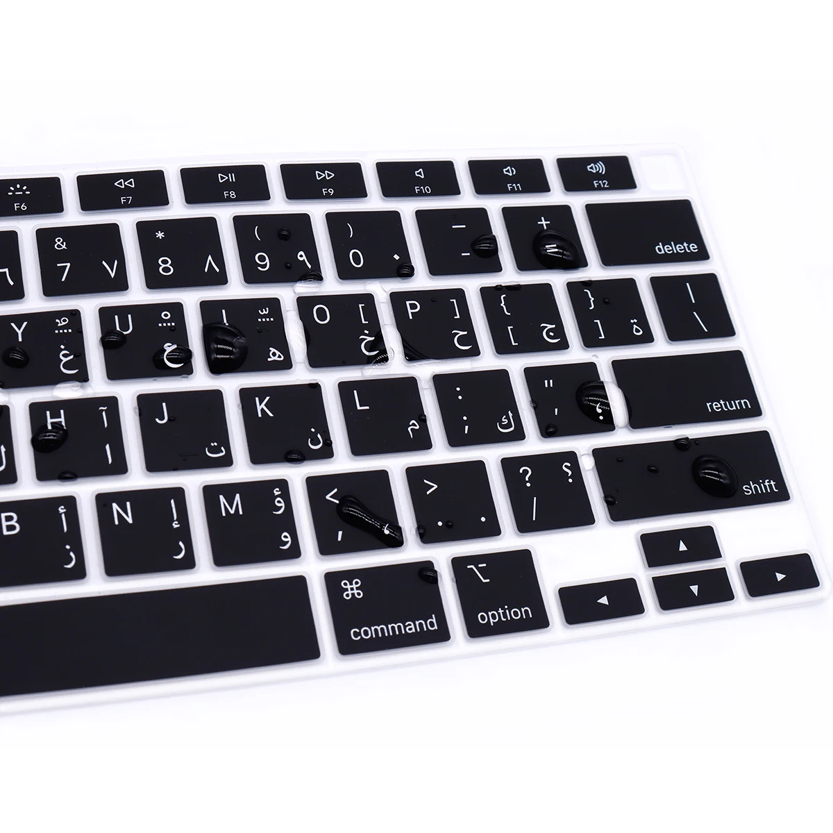 Arabic Arab language Keyboard Cover For MacBook Air 13 Inch A2337 M1 Clip and A2179 MacBook Air with Touch ID Silicone skin keyboard cover
