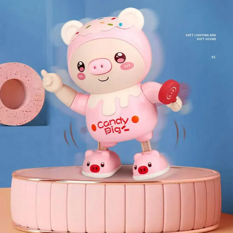 Electric Pig Toy Sound And Movement Interactive Dancing Singing Night Market Baby Toy Plushie from Mainland China