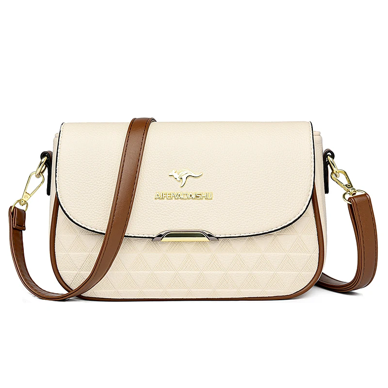 حقيبة يد نسائية أصلية تحمل علامة تجارية، بتصميم كر...