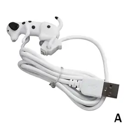 Cute Sports Dog USB - C Charging Cable - Creative Puppy Design Gift (White)