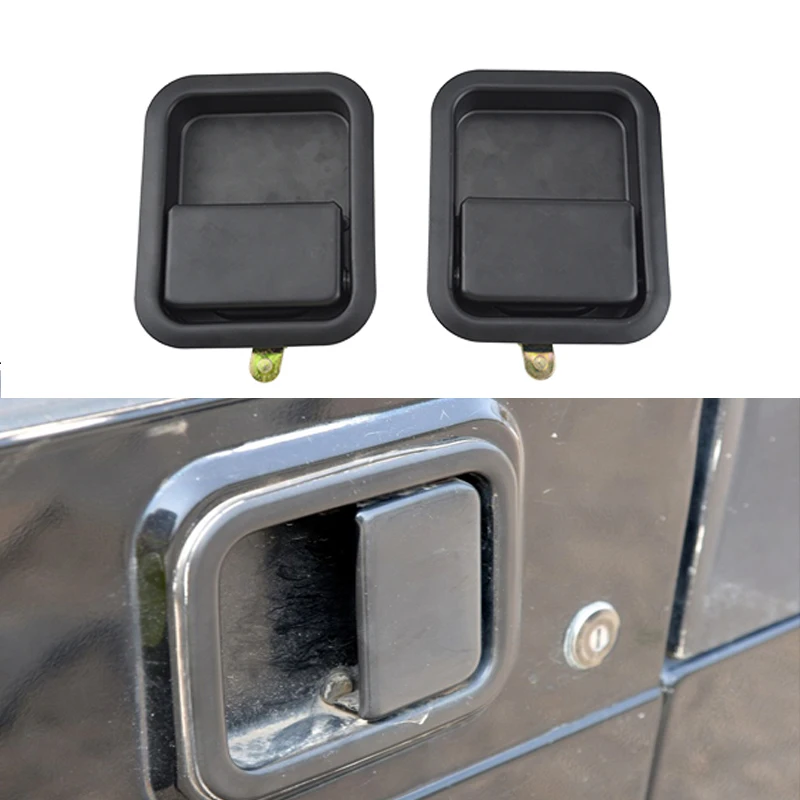 

Для 1997-2006 Jeep Wrangler TJ L YJ металлическая передняя и внешняя дверная ручка полный тип двери 55176382AE 55176383AE