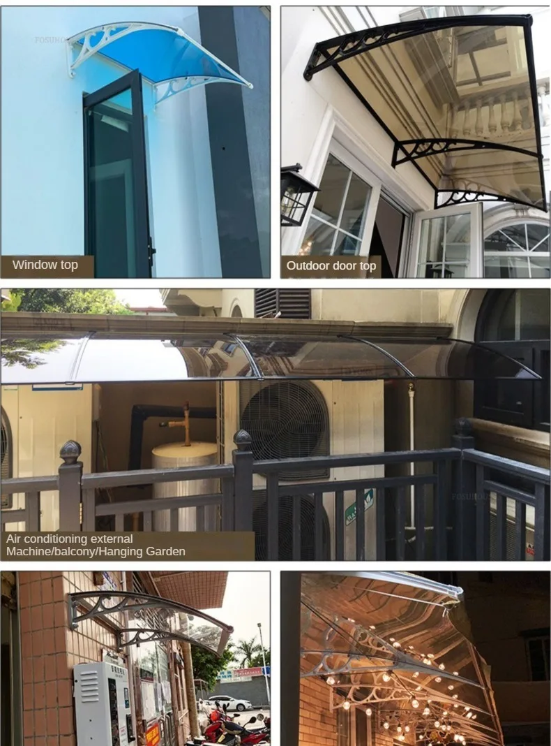 Description Picture 5 of itemModern Aluminum Alloy Awning for Outdoor Rain and Sun Protection Design Awnings Creative Household Awning for Vegetable Plot