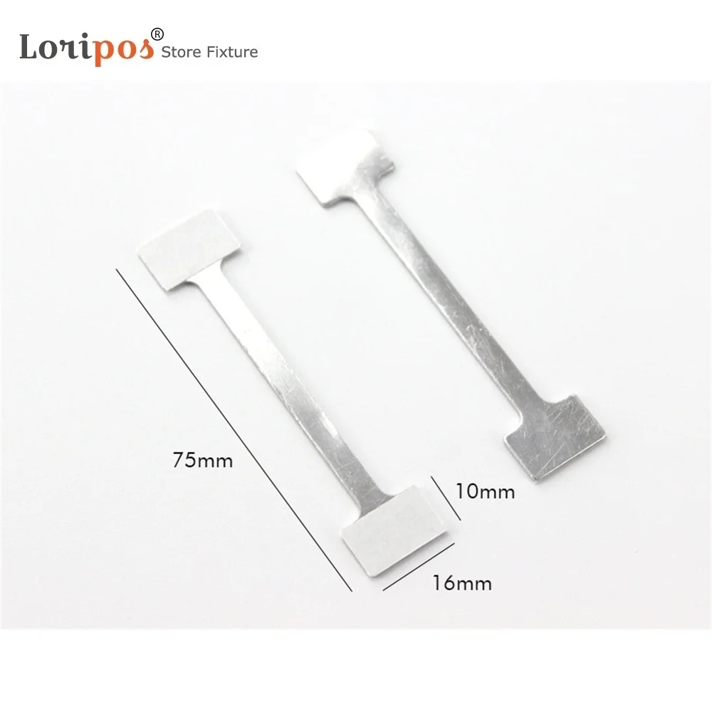 Adhesive Aluminum POP Twister, Price Tag Flexible Sigh Holder Metal Strip Wobbler Arm Stem Advertising Pads Display Shelf Talker