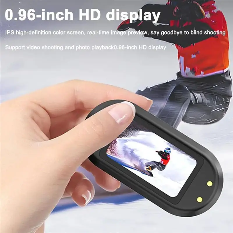 ELECT-HD1080P 포켓 사이즈 미니 브이로그 카메라 무선 휴대용 액션 바디캠 스포츠 여행 사진 비디오 레코더 화이트
