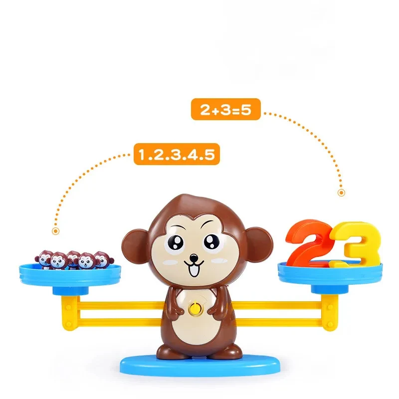 Puzzle Board Aiwanto Monkey Number Balance Learning Game Preschool - Main Image