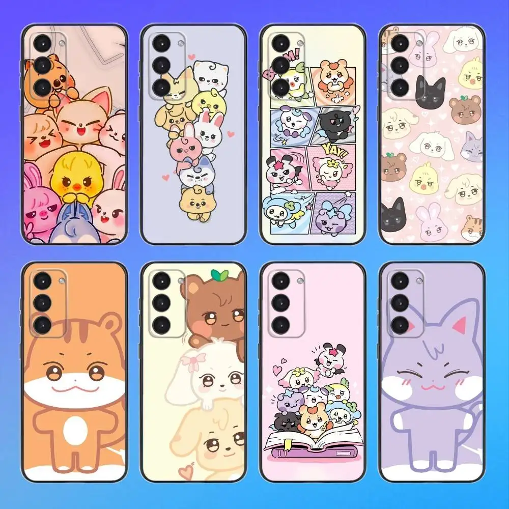Stylish Black Soft Phone Case with Cute Design