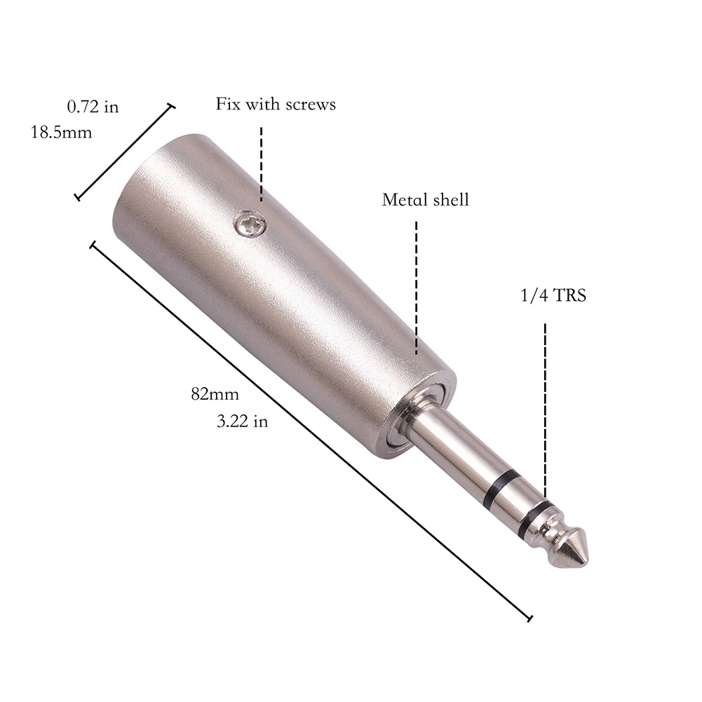 ũ ȯ TRS -  XLR -1/4 ġ 6.35mm ׷ ũ TRS 