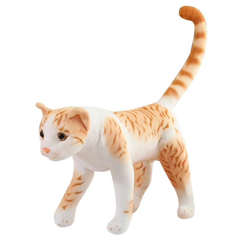 Soft Orange Cat Plush Toy Stuffed Animal Doll