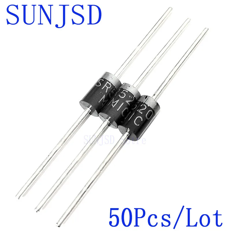 New-50Pcs-SR5200-Substitution-MBR5200-HBR5200-SB5200-5A200V-Schottky ...