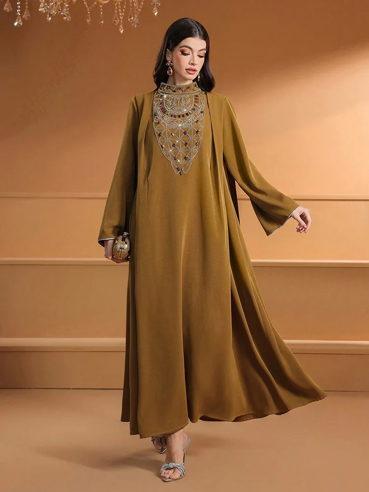 عباية ماسية جلابية نسائية للعيد