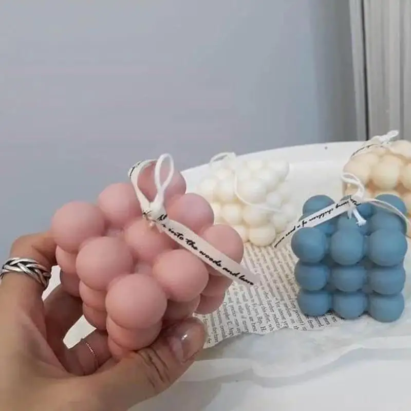 1pc DIY Christmas Mould Wax Candles Plaster Candle 3d Silicone Soap Mold Scented Aromatic Room Decoration Candle Mold Supplies