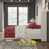 Queen Size Bed Frame Upholstered Platform Bed with Tall Headboard Wingback,Velvet,No Box Spring Needed,Easy Assembly 4