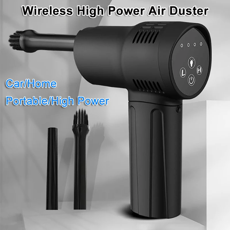 

60W High Power Wireless Air Duster 90° Adjustable Air Blower Handheld Dust Blower