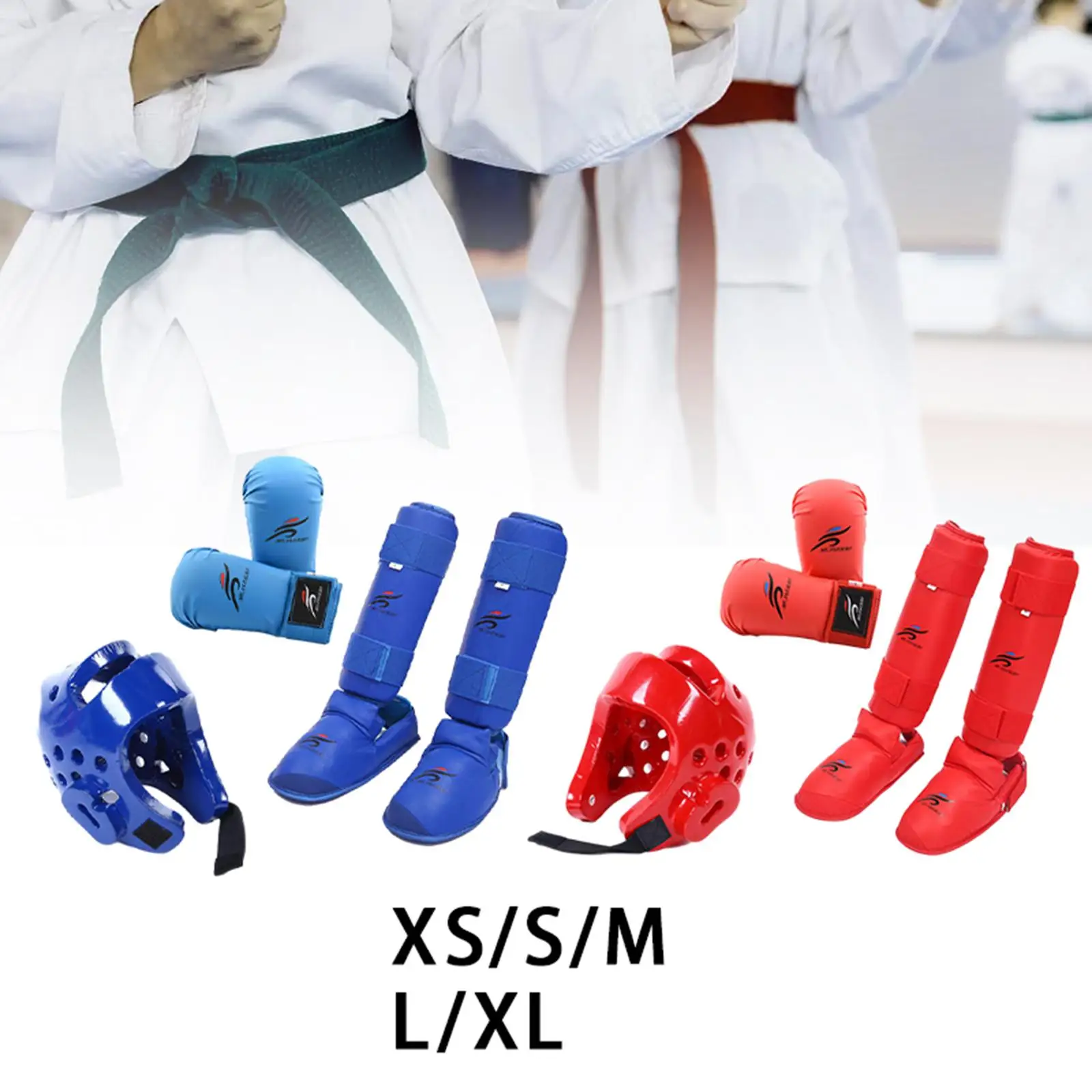 Taekwondo Sparring Gear Set Gloves Boxing Equipment Boxing Helmet Boxing