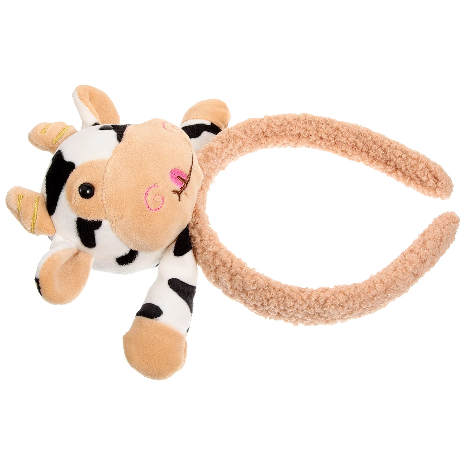 

Cow Headband Skincare Headbands Women Hairband Tie Make Makeup Non-slip Plush Shower