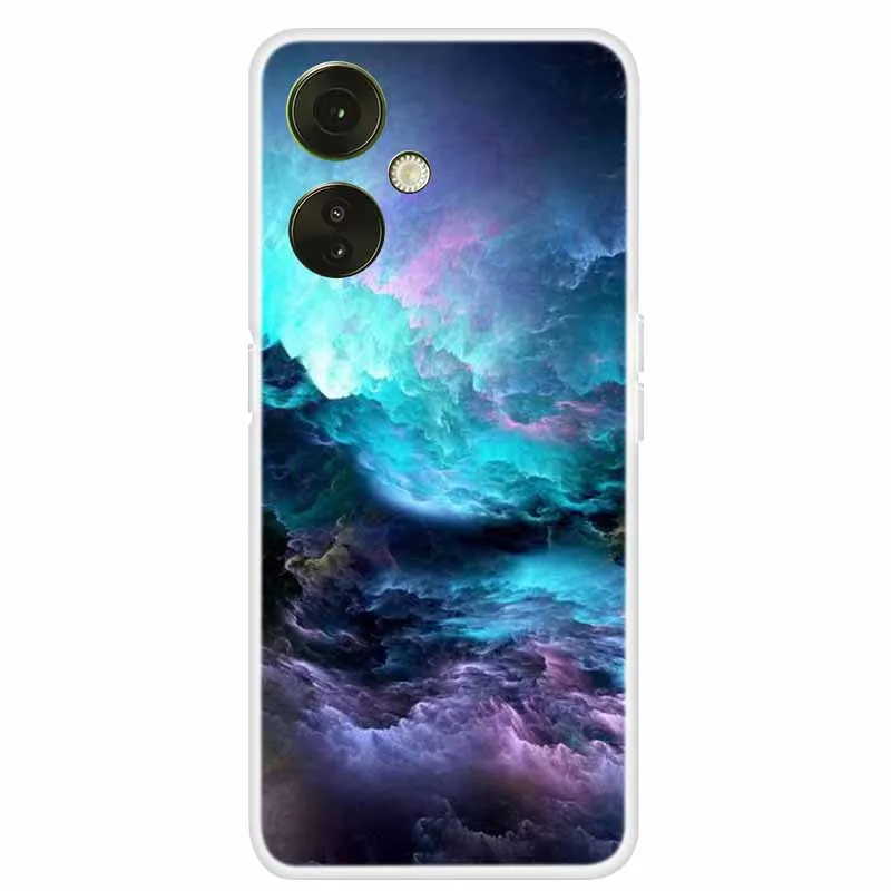Clear TPU Soft Silicone Phone Case with Adorable Cats Design for OnePlus Nord CE 3 Lite 5G