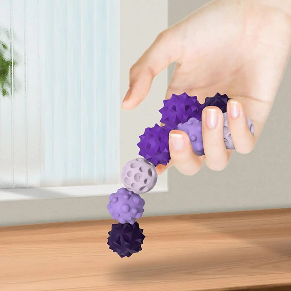 Elastic Silicone Magnetic Sensory Balls Fidget Toy Stress Anxiety Relief Autism ADHD Calming Sensory Toy For Kids Adults EDC Gif