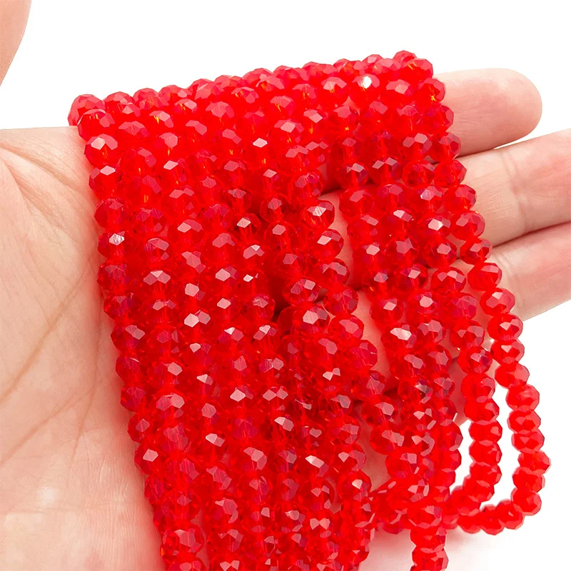 Vibrant Multicolor Faceted Crystal Beads