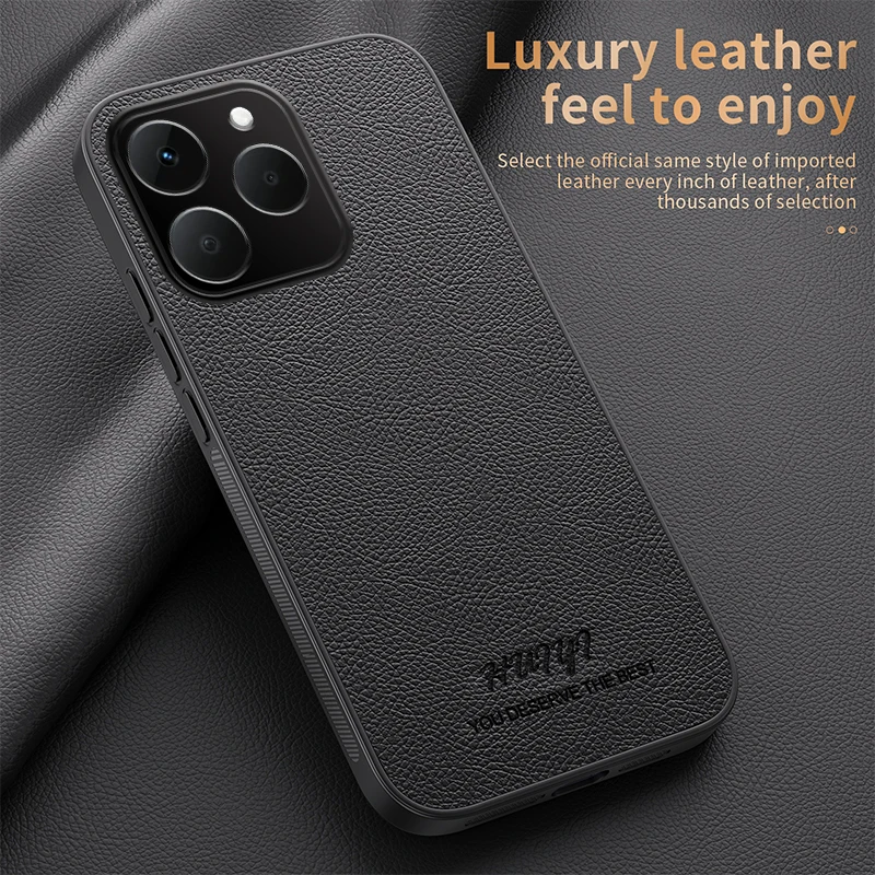 Luxury Business Leather Soft Frame Magnetic Phone Case Cover