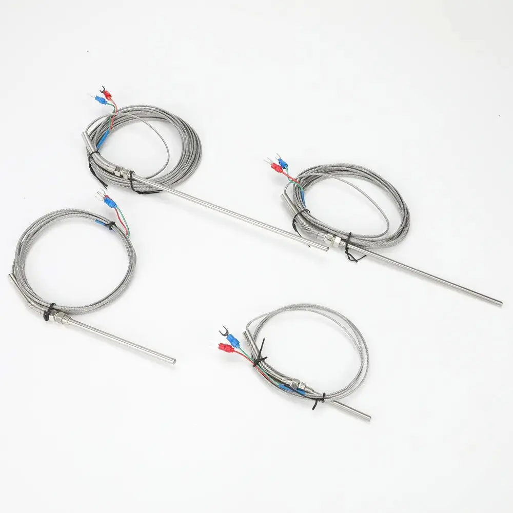 

Premium M8 thread Stainless Steel Thermocouple temperature Sensor K j type 1M 2M 0-800℃ 5mm diameter 50mm/100mm/150mm/200mm