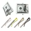 Metal Bifold Money Clip Bar Wallet Replace Parts Spring Clamp Cash Holder 3