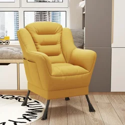Breathable Lazy Sofa with Thickened Cushion Durable Computer Chair for Living Room Easy-to-Wash Leisure Chair for Balcony