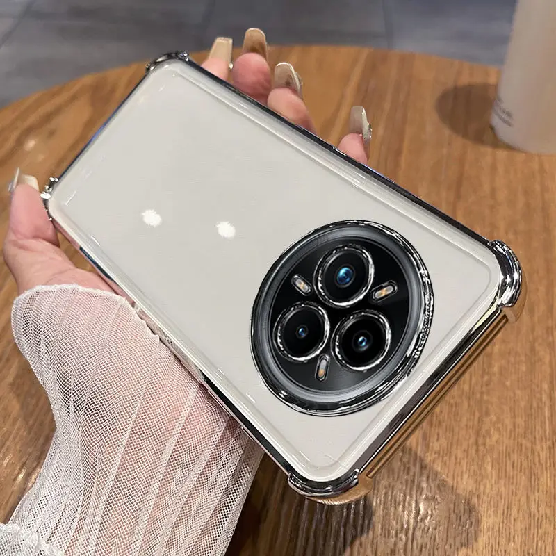 Luxury Shockproof Case with Built-in Lens Film and Magnetic Back Cover