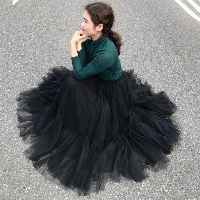 Gonna Tutu Arcobaleno Per Donna | Gonna Tulle Stratificata Con Vita Elastica | Per Feste, Carnevale, Halloween E Danza - Foto 10