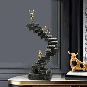 Abstract Thinker Ladder Statue 1