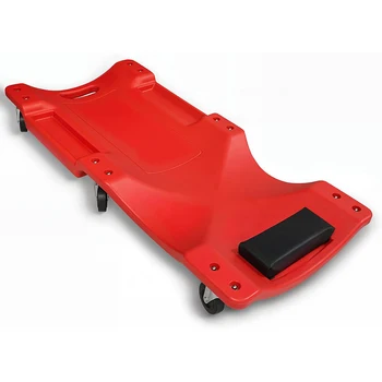 Mechanic Creeper - 40 Inch Rolling Garage Creeper with Padded Headrest and Dual Tool Trays - Low Profile Design for Under Car Re 1