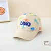 Children 's Sports Hats School Baby Boy Baseball 2024 Summer Embroidered Dinosaurs Outdoor Kids Caps for 2-8Years Adjustable 2