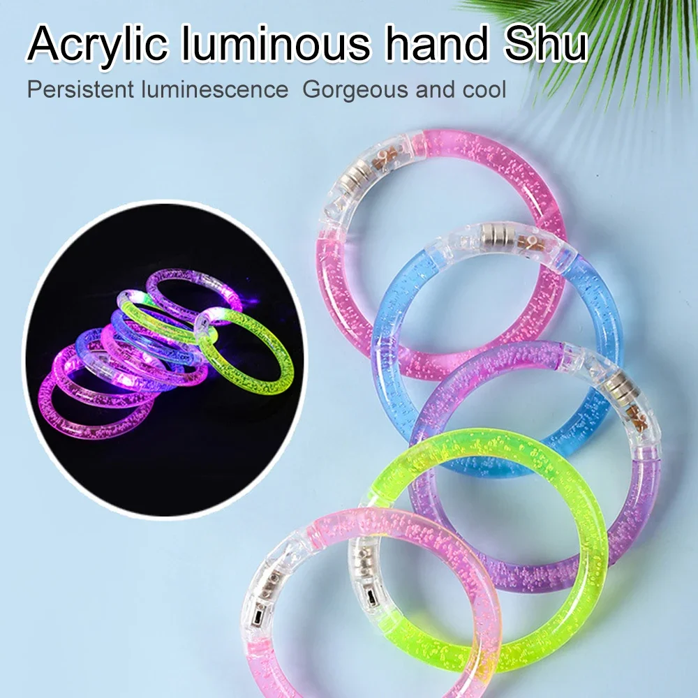 10pcs LED Bracelets Glow Sticks Bracelets Wristbands Light Up Bracelets  Toys Glow In The Dark Party Supplies for Kids Adults - AliExpress