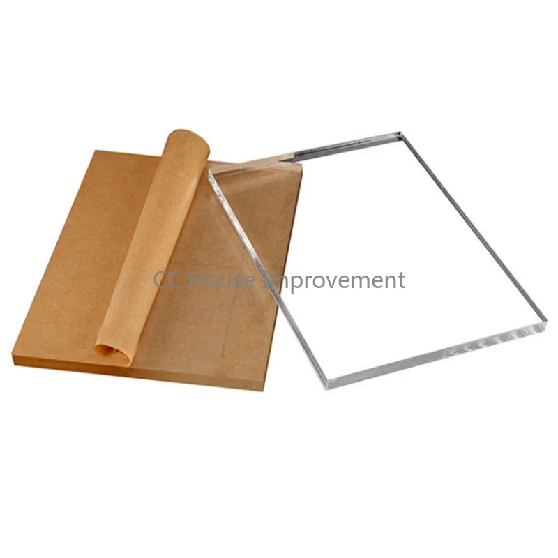 Cranviech - Paquete De 2 Hojas Acrílicas, Hoja De Plexiglás Fundido Transparente De 12 X 16 X 1/8 Pulgadas, Alternativa De Vidrio Para Carteles, Proyectos De Bricolaje, Marcos De Fotos, Manualidades, Pintura