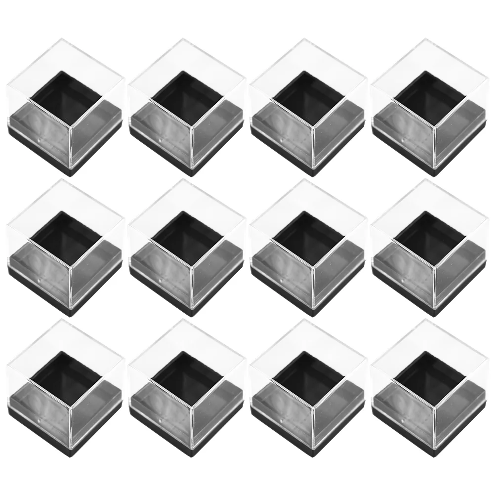 

Plastic Container Specimen Case Boxes Clear Mineral Storage Rock Jewelry Coin Cube Acrylic Plastic Square Mini Gemstone Display