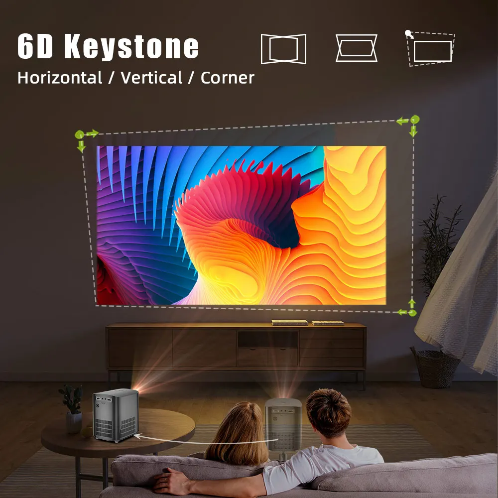 Tragbarer mini led smart android wifi heimkino video projektor x20