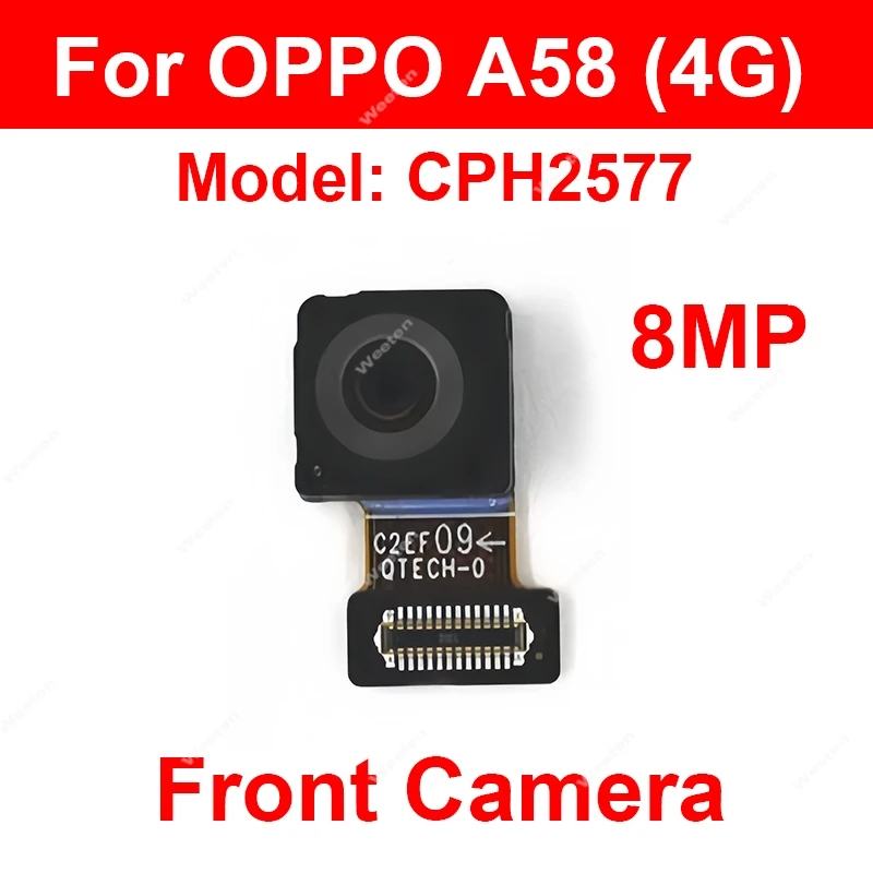 Rear Front Camera For OPPO A57 A58 A58X 4G 5G Back Main Front