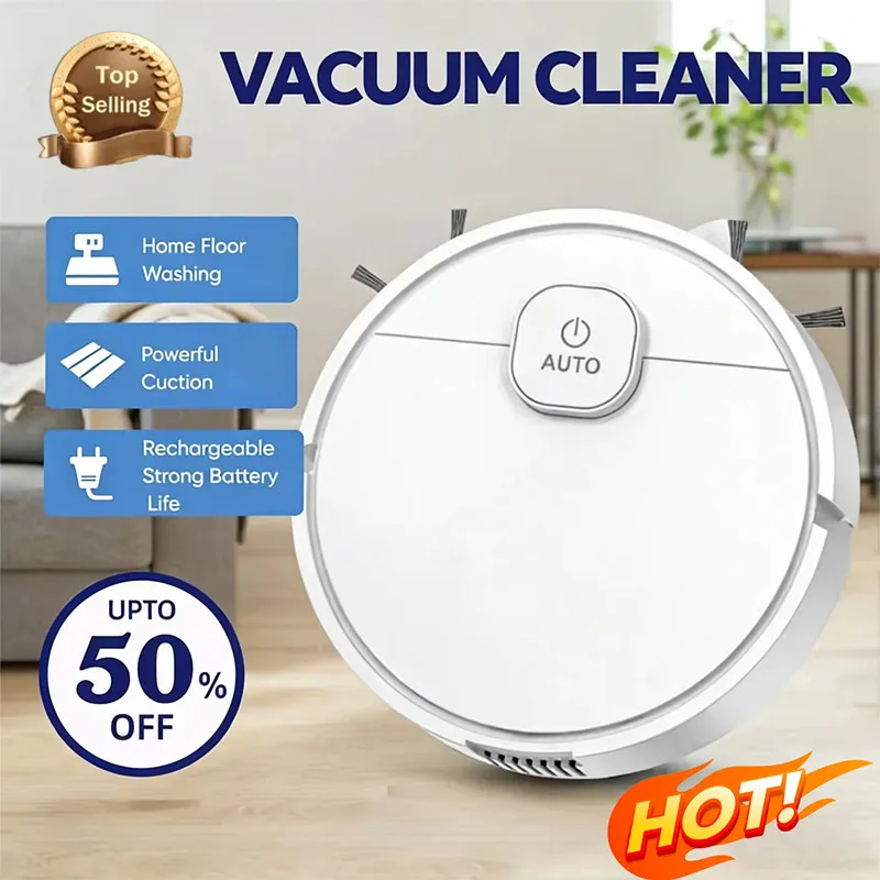 Aspirateur sans fil 3 en 1, balayage et aspiration, robot intelligent sans fil pour le lavage des sols, tapis, poils d'animaux, 2025