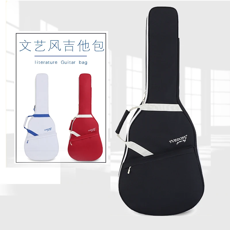 

40/41 Inch Oxford Fabric Electric Guitar Case Colorful Bag Double Straps Pad 10mm Cotton Thickening Soft Waterproof Backpack