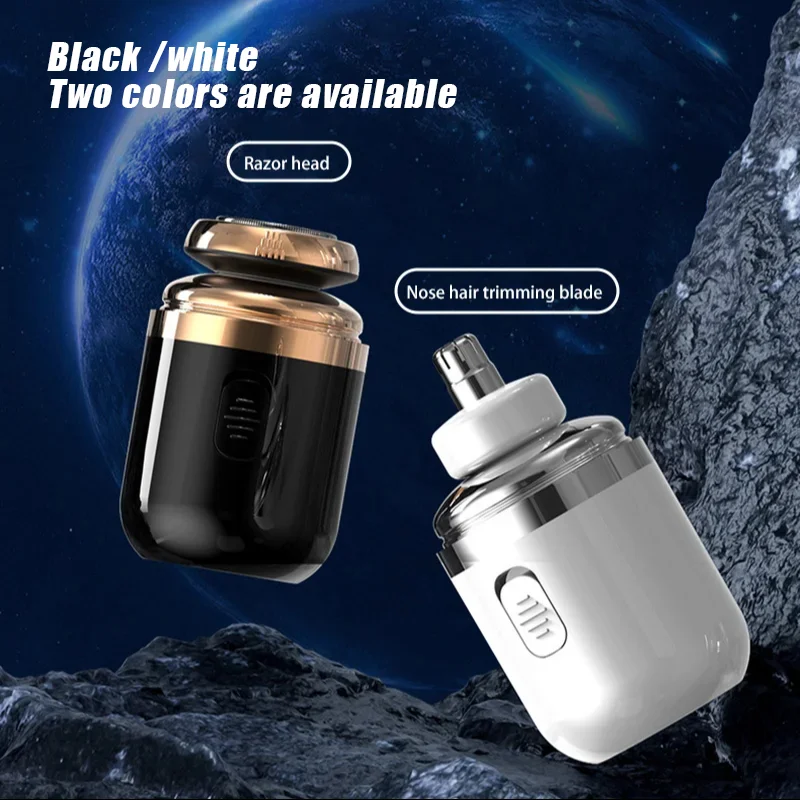 Xiaomi Electric Shaver Nose Hair Trimmer 2-in-1 Rechargeable Men's Nose Hair Removal Shaver Portable Mini Knife Men's Razor