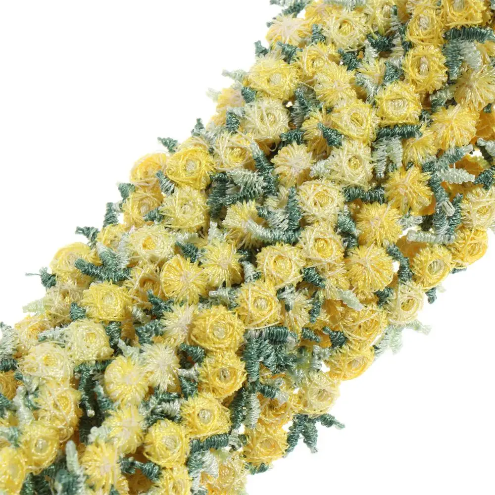 Clothes Accessories Wedding Dress Polyester Ribbons Fabric Trim Flower Lace Trim Water soluble Embroidered