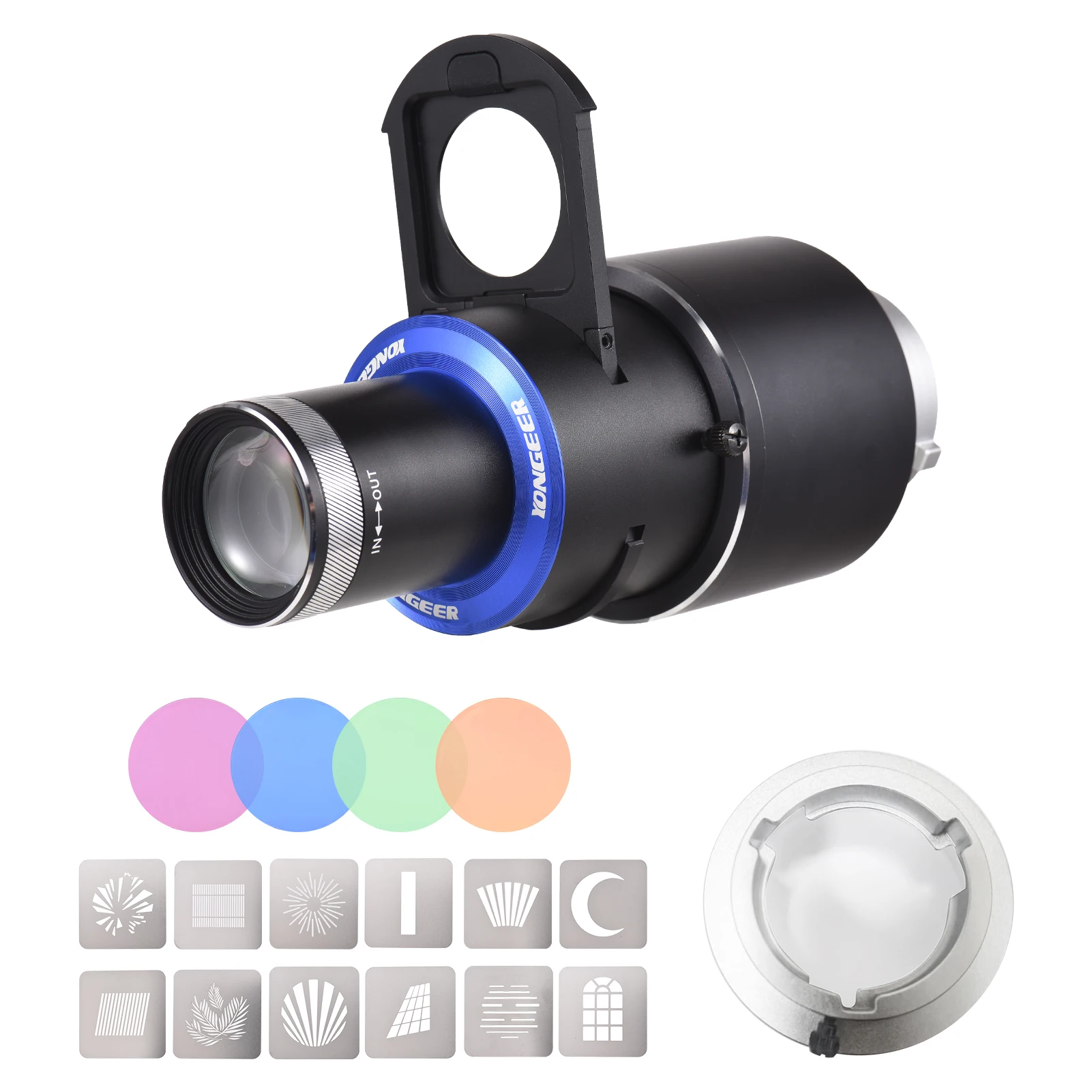 Optical Conical Snoot Studio Lighting For Led Continuous Light Strobe