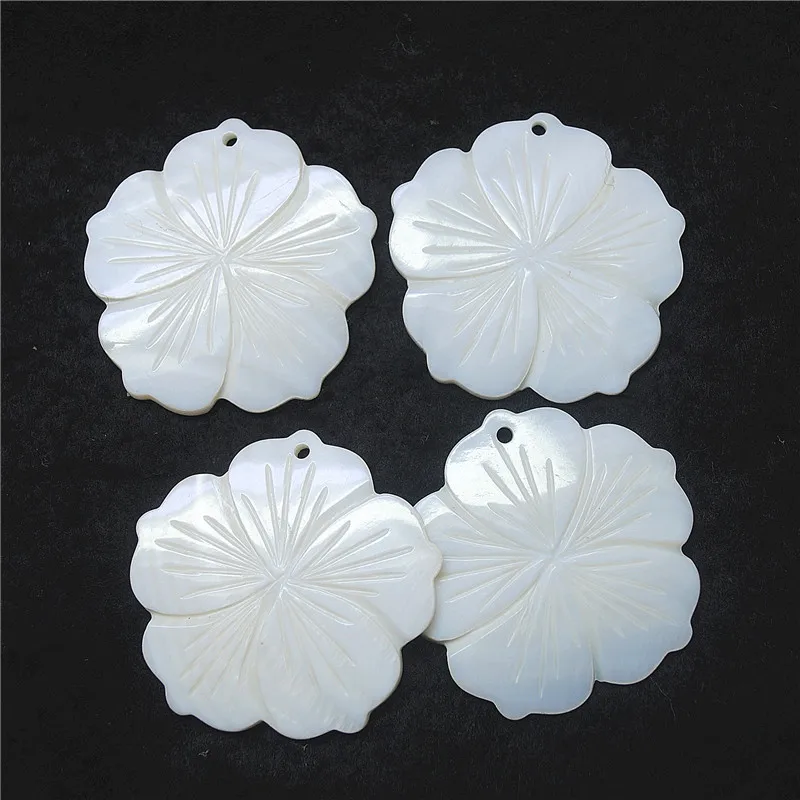 

4 шт., подвески в виде ракушек, 40 мм