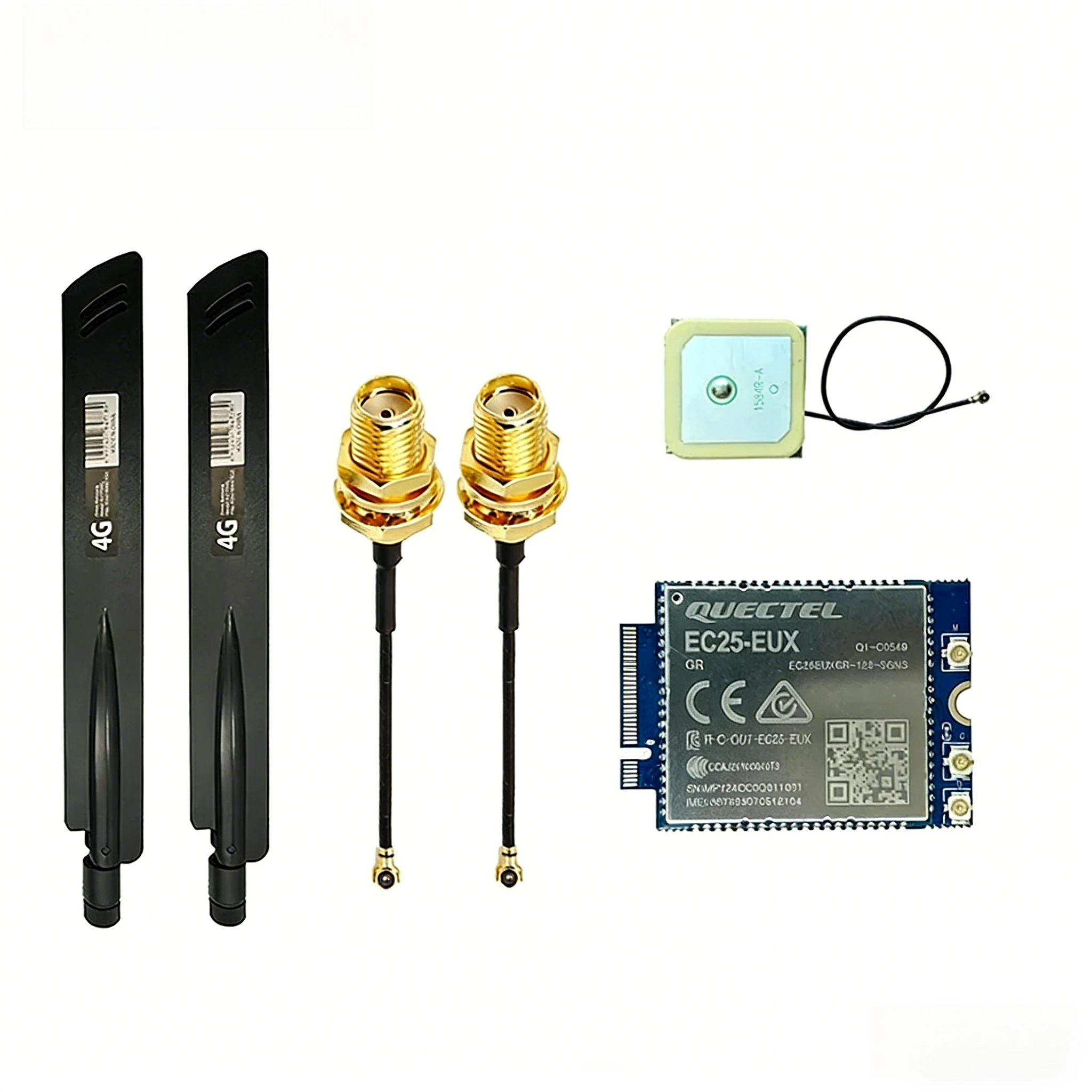 Quectel EC25 M.2 4G LTE Cat4 EC25-EUX EC25EUXGR-128-SGNS NGFF 모듈 SIM 카드 슬롯 4G GPS 안테나 M.2-USB 3.0 어댑터