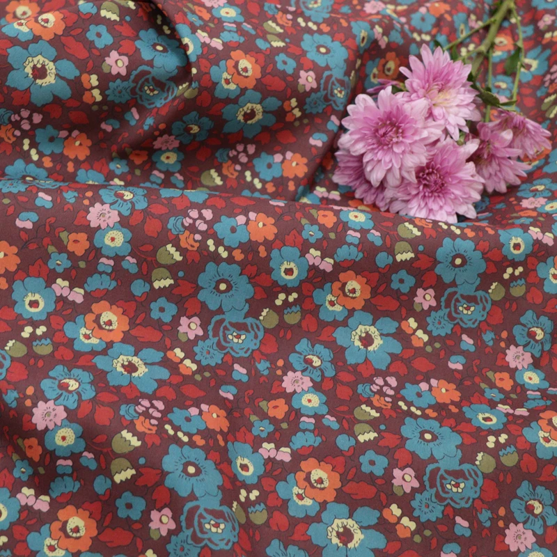 New Betsy Floral 100% Cotton 80S Like Liberty Fabric Stampa Digitale Per Cucire Abiti In Tessuto Gonna Bambini Designer Popeline Soft