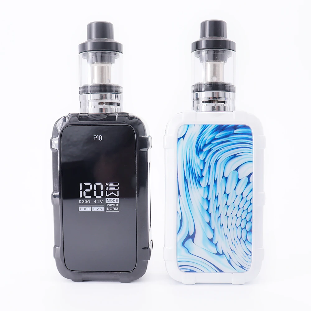 P10 120w VAPE kit Riesige dampf große power box mod 1800mah batterie 3,0 ML e zigarette kühlen