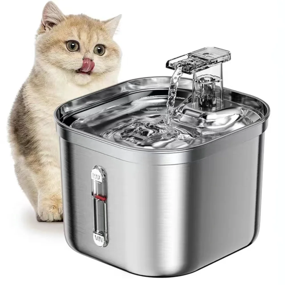 2L Intelligent Cat Water Fountain Small Dog Water Dispenser Stainless Steel Drinker Pet Drinking Filters Feeder Motion Sensor 2L Intelligent Cat Water Fountain Small Dog Water Dispenser Stainless Steel Drinker Pet Drinking Filters Feeder Motion Sensor