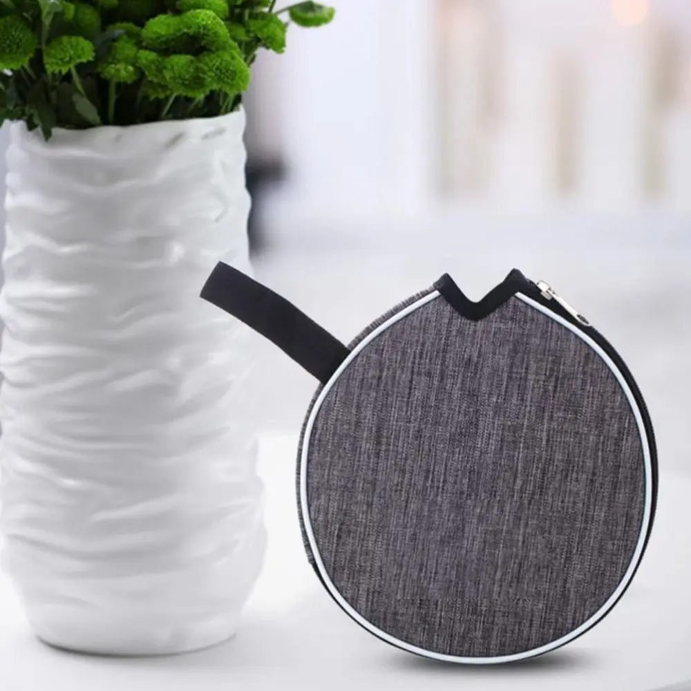 Sport Supplies Storage Ping Pong Paddles Case With Belt Table Tennis Rackets Bag Capacity Single Paddle Protective Cover
