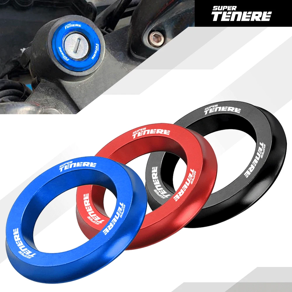 

Motorcycle Ignition Cover Key Switch Ring Decorative Ring CNC Aluminum Accessories FOR YAMAHA XTZ750 XT1200 Z S SUPER TENERE