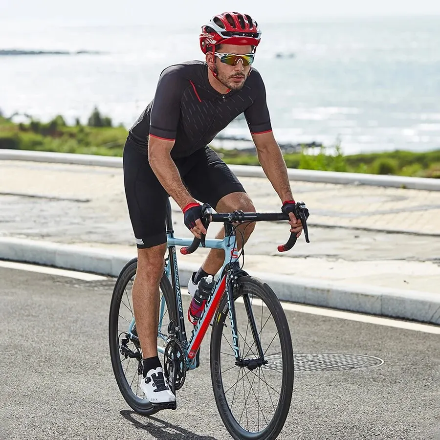 Pantaloncini Ciclismo Towintec Pantaloni Da Ciclismo Da Uomo 5D Gel Imbottiti Antiurto Antiscivolo Biancheria Intima Traspirante Equitazione Motocicletta Comfortable Bici Mutande Pantaloncini Mtb Uomo - Foto 7