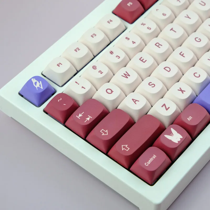 

1 Набор, колпачки для клавиш Bloom PBT, колпачки для клавиш MA, колпачки для клавиш с сублимационной печатью профиля, 61/64/68/75/86/98/104, механическая клавиатура, переключатели MX GK75